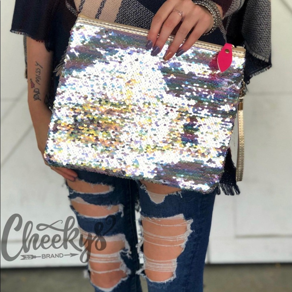 Mermaid Sequin Clutch